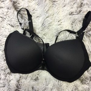 Torrid Strappy Fishnet & Lace Push-up Plunge Bra